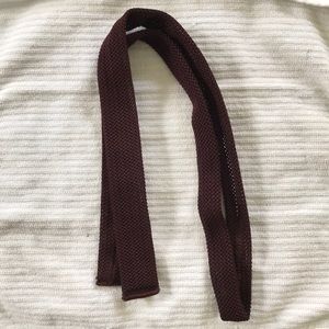 Burgundy Woven Tie